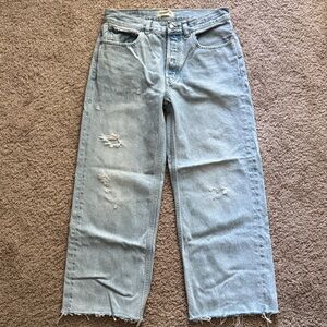 Madewell Faded Blue Straight Leg Jeans